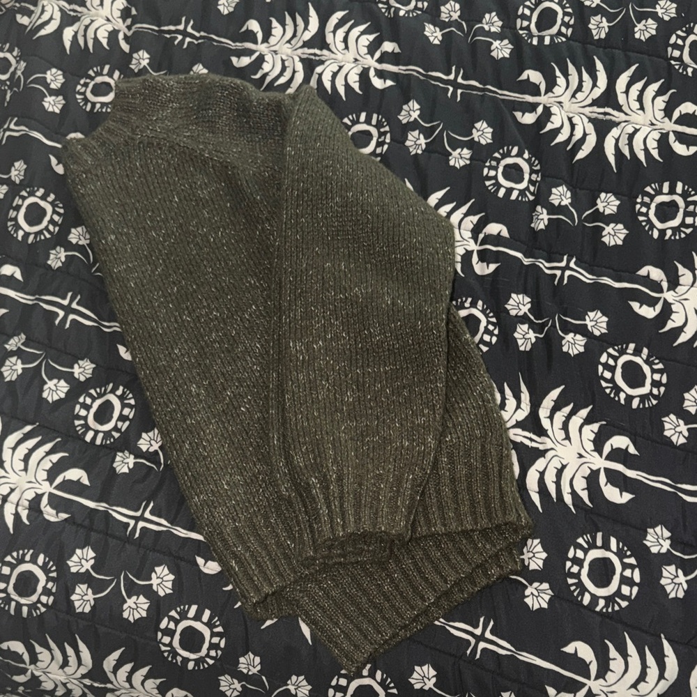 Old Navy Fuzzy Olive Green Sweater